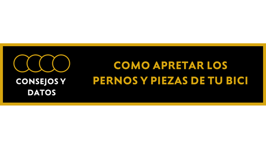 Cómo apretar los pernos y piezas de tu bicicleta
