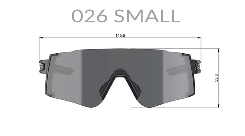 Salice 026 Small - Anteojos de Ciclismo (para rostros pequeños)