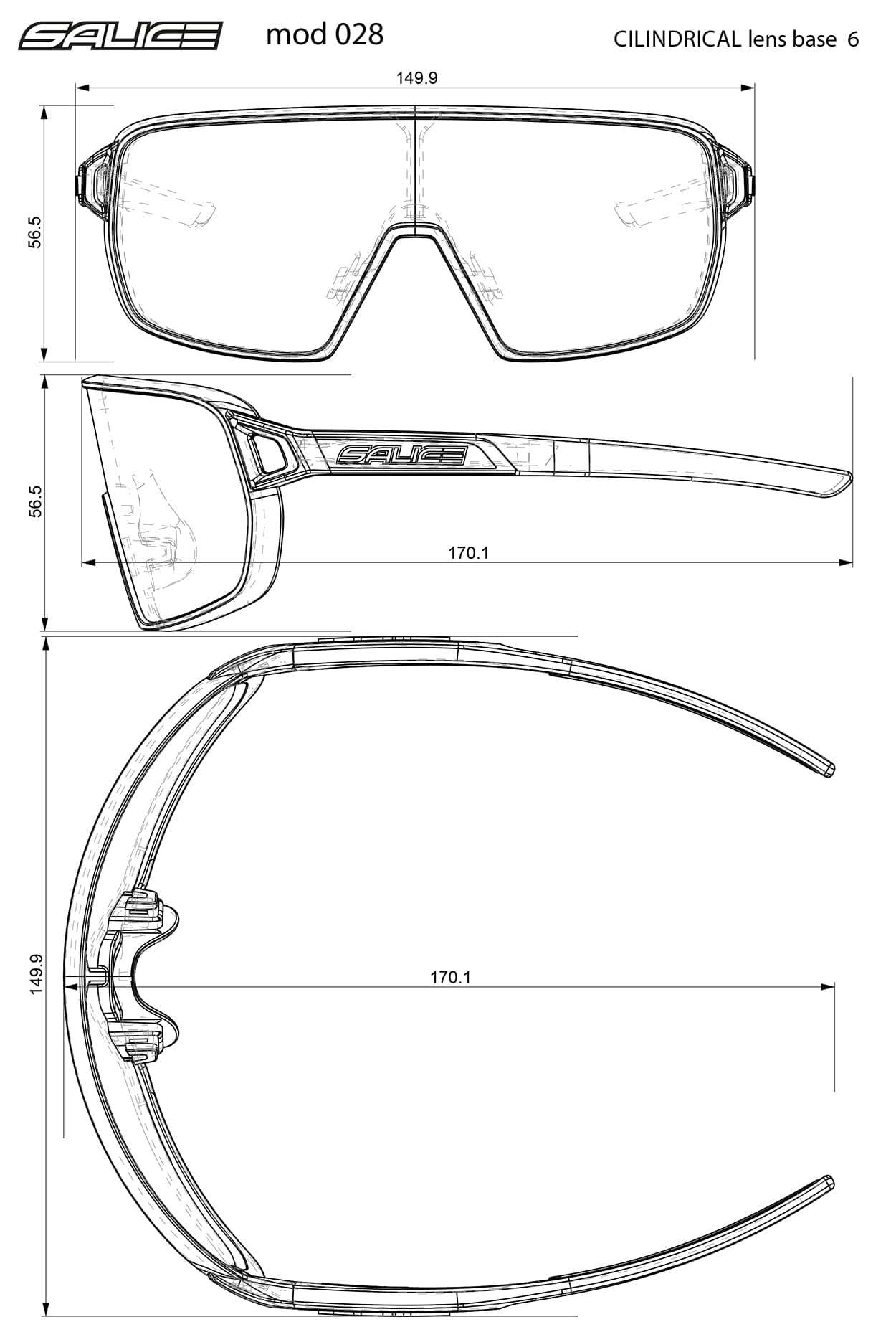 Anteojos Deportivos Salice 028