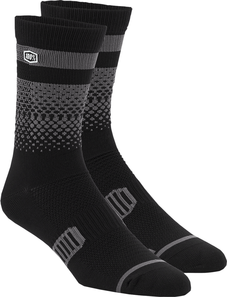 Calcetines 100% Advocate Blur Socks - Calcetas MTB negro