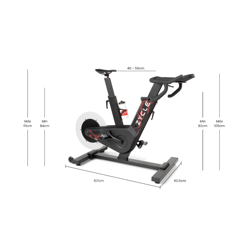 ZYCLE Smart ZBIKE FREE - Bicicleta estatica simulador spinning ciclismo indoor