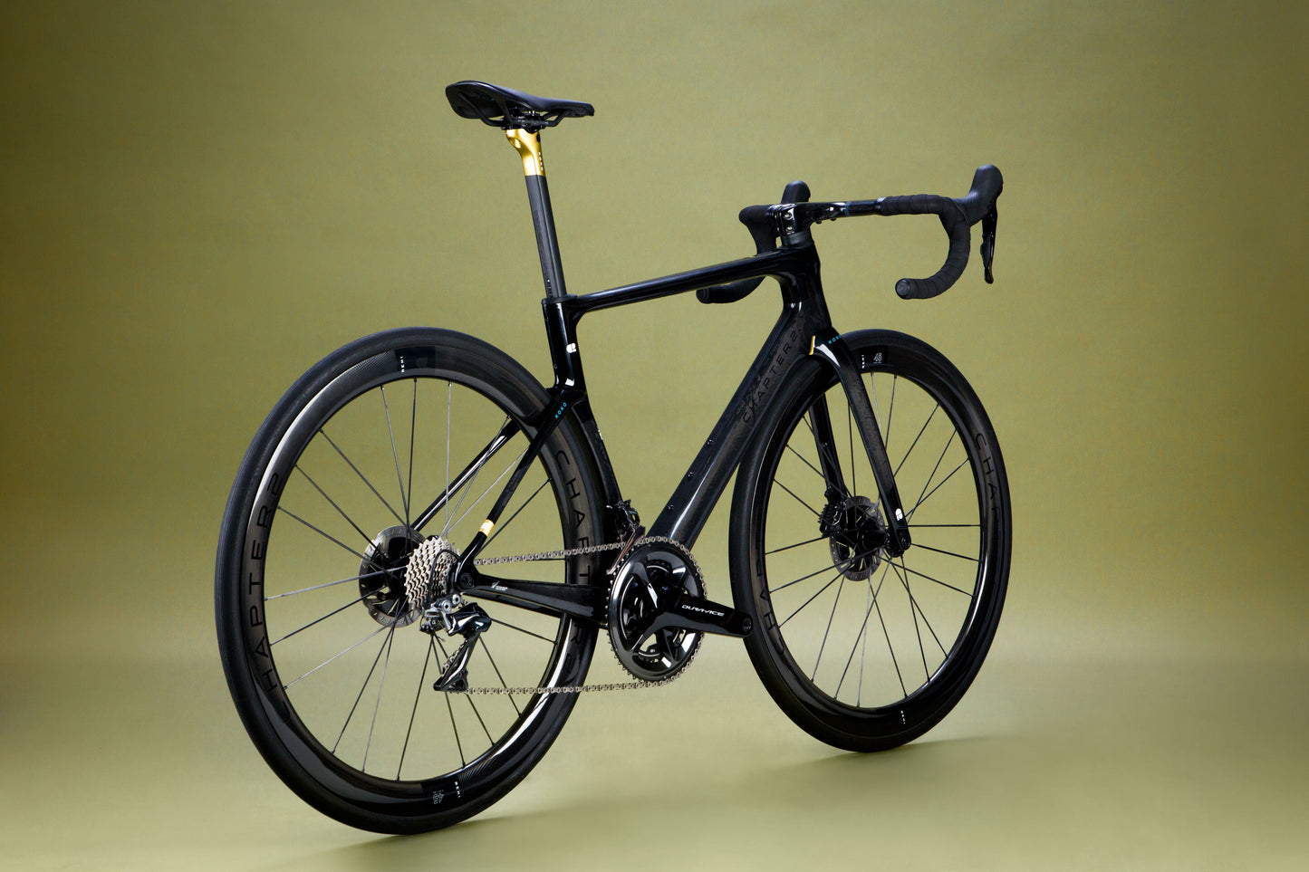Cuadro de Bicicleta Chapter2 Koko: BLACK + UD W/GOLD (KOURA)