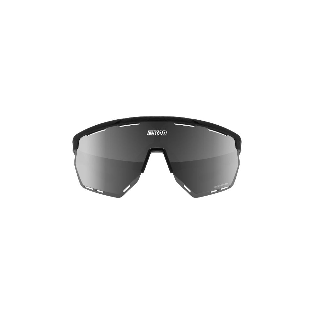 Scicon Aerowing - Anteojos deportivos de ciclismo Marco Negro Multimirror + Rain Clear Lenses