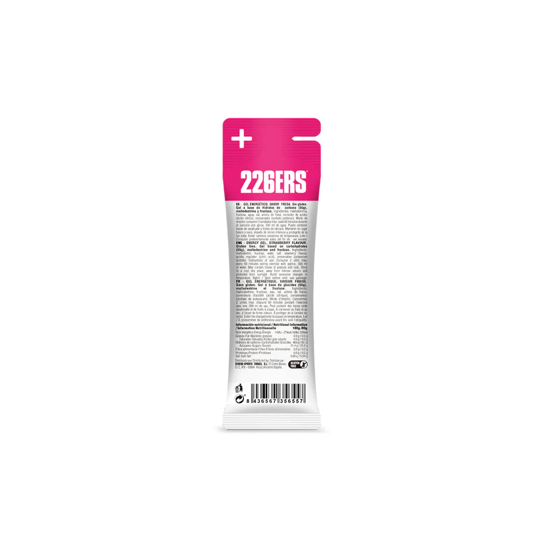 226ERS High Fructose Gel – Gel energético con fructosa 2 sabores (3 formatos 80 g, 44 g y en Caja de )