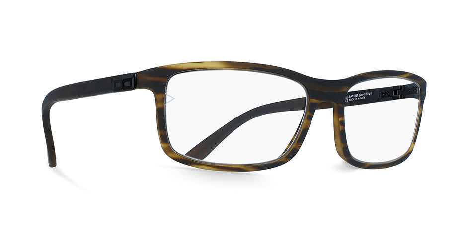 Gloryfy GX Downtown Stripes Brown L – Anteojos de pantalla deportivos irrompibles