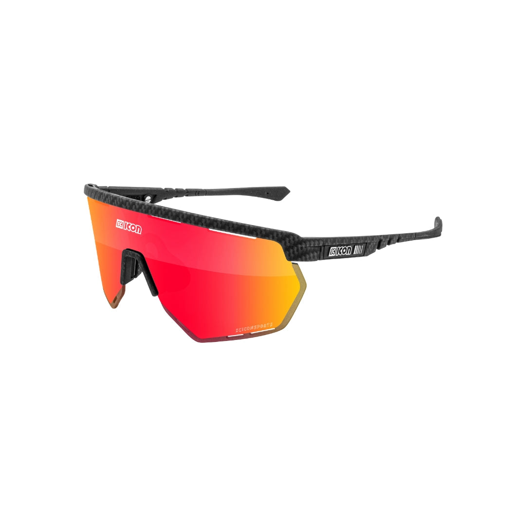 Scicon Aerowing - Anteojos deportivos de ciclismo. Carbon Frame Multimirror + Rain Clear Lenses