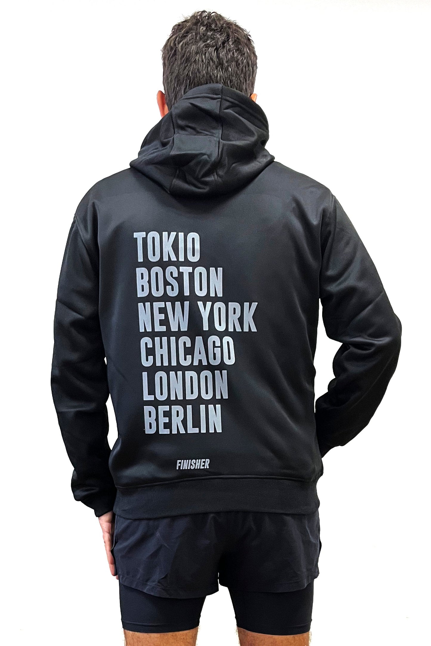 Polerón Hoodie Forrado con gorro Finisher - "Marathon Majors"