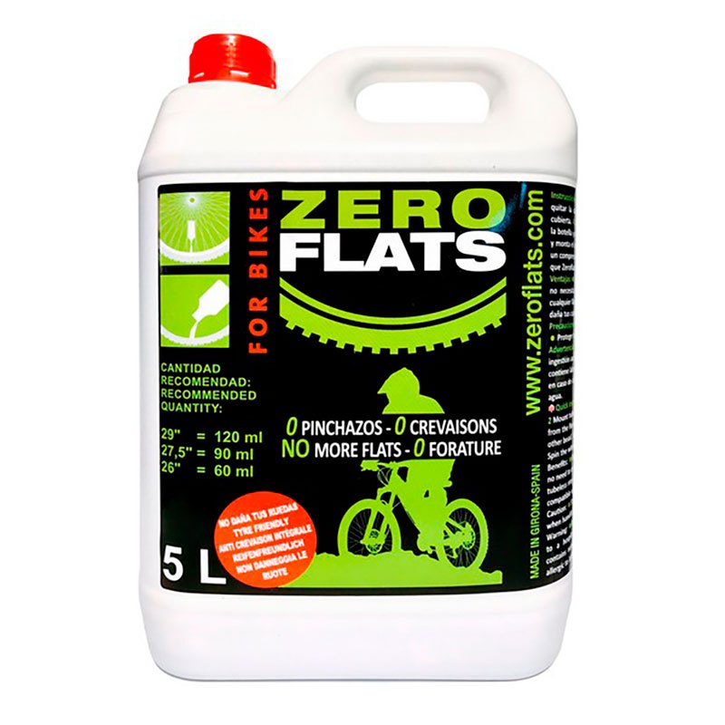 Zeroflats 5 Litros - Liquido para Recarga de neumáticos tubulares Tubeless