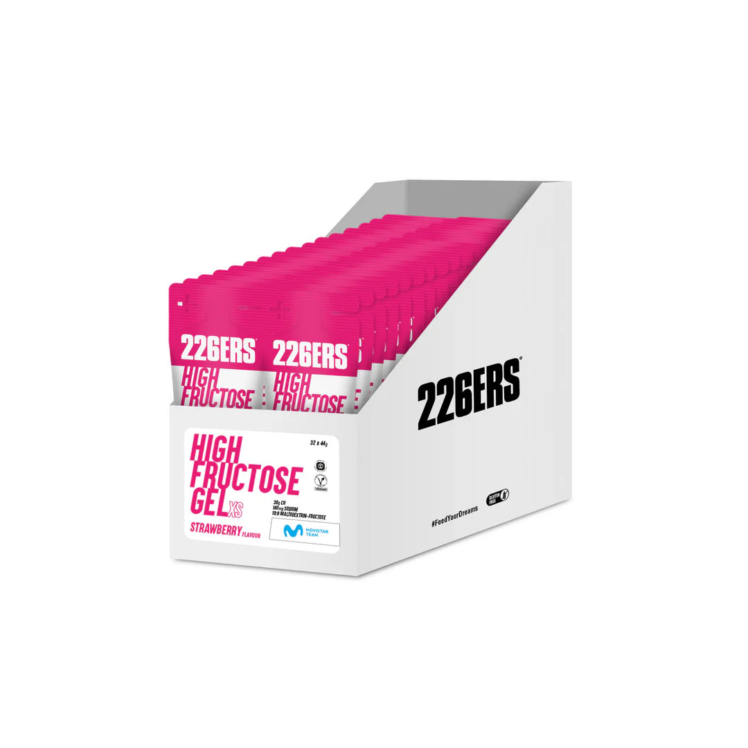 226ERS High Fructose Gel – Gel energético con fructosa 2 sabores (3 formatos 80 g, 44 g y en Caja de )