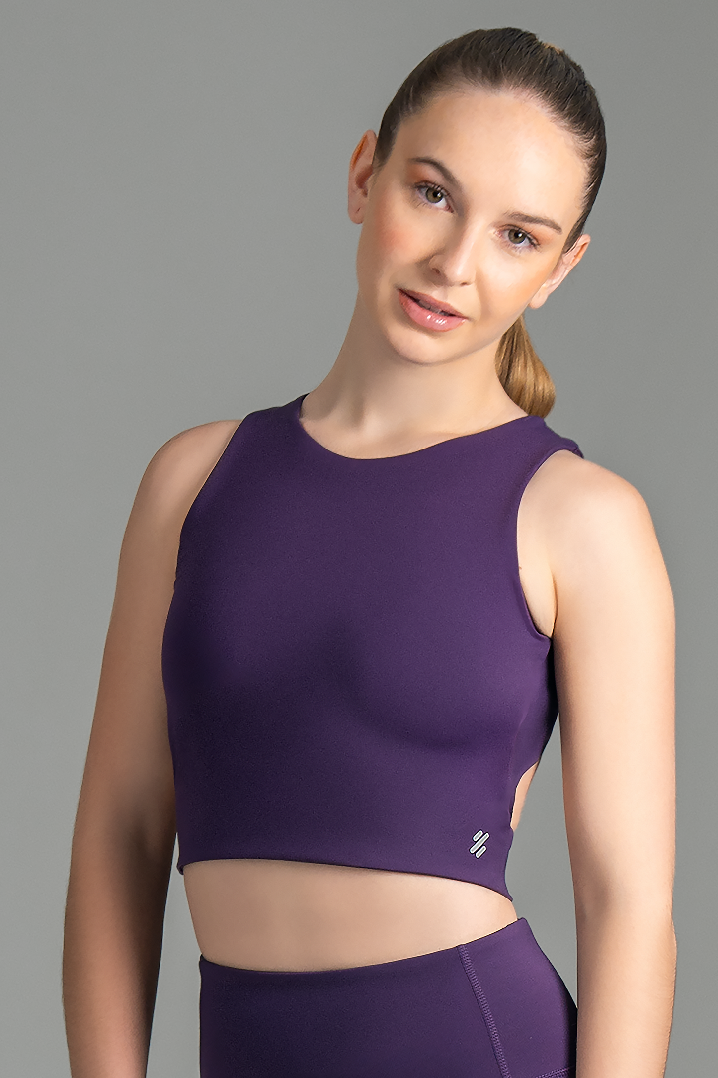Ultimate Top Sport - Polera corta deportiva de Mujer Purple