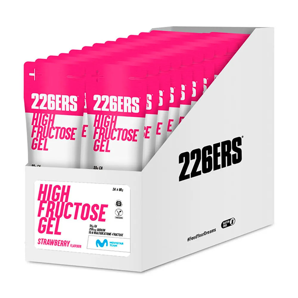 226ERS High Fructose Gel – Gel energético con fructosa 2 sabores (3 formatos 80 g, 44 g y en Caja de )