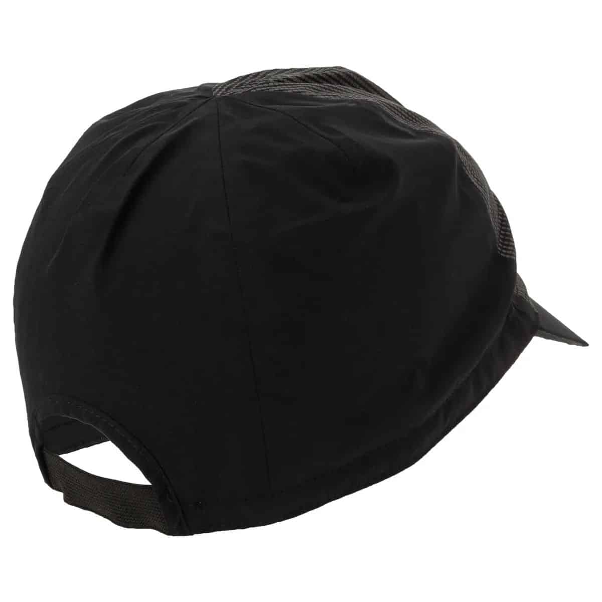 Gorra AGU Cap Prime Reflection negra vista lateral impermeable