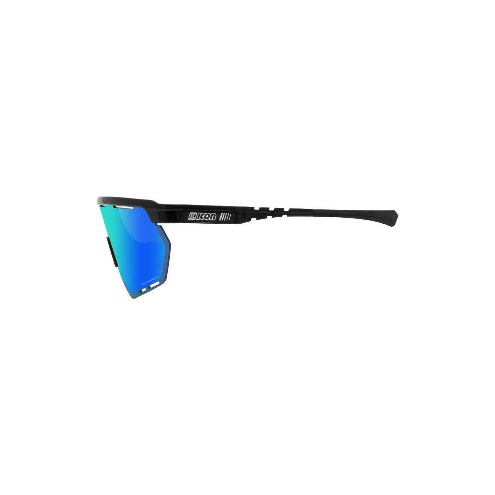 Scicon Aerowing - Anteojos deportivos de ciclismo Marco Negro Multimirror + Rain Clear Lenses