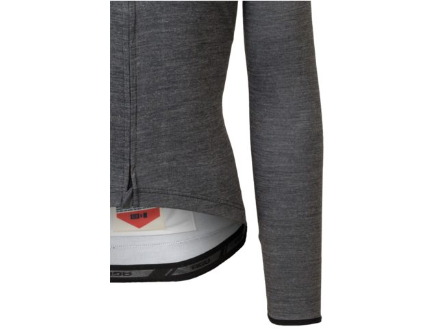 Tricota AGU Six6 Merino manga larga negro vista lateral ciclismo