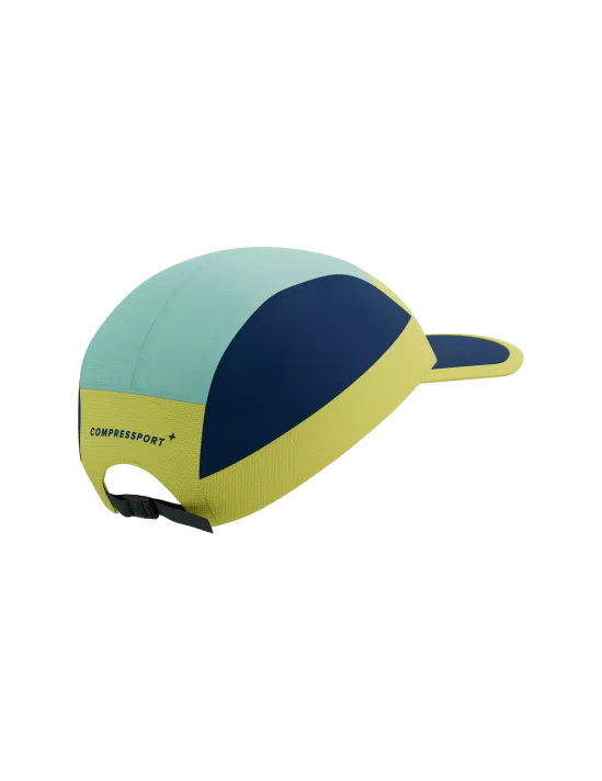 Gorro Jockey Compressport 5 Panel Light Cap (Colores Azul, verde, amarillo)