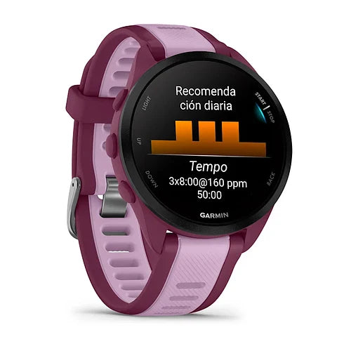 Garmin Forerunner® 165 Music Fuchsia/Coral - Reloj GPS Multideporte con Pantalla AMOLED