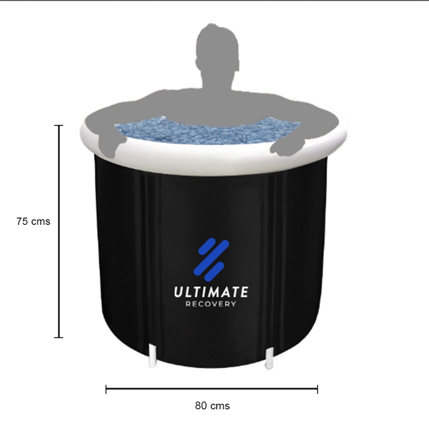 Ice Bath Muscular Aid Ultimate Fitness - Tina para baños Fríos de recuperación Muscular 350L