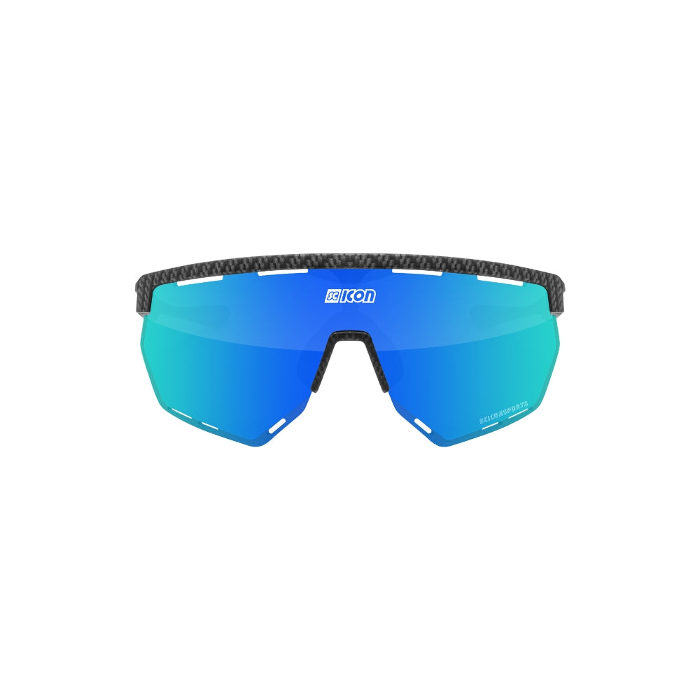 Scicon Aerowing - Anteojos deportivos de ciclismo. Carbon Frame Multimirror + Rain Clear Lenses