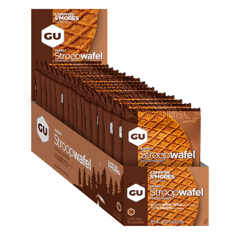 Caja de Wafles GU Energy Stroopwafel 16 unidades (6 sabores)