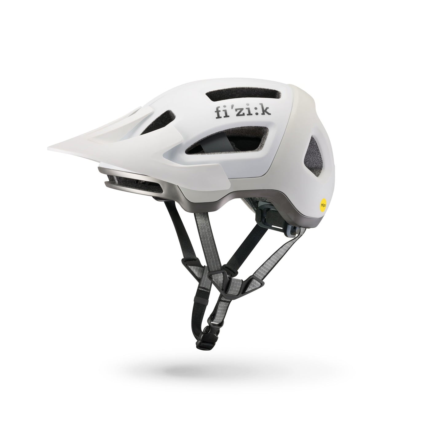 Fizik Kassis - Casco de ciclismo de montaña MTB con Luz roja incluida (Blanco)