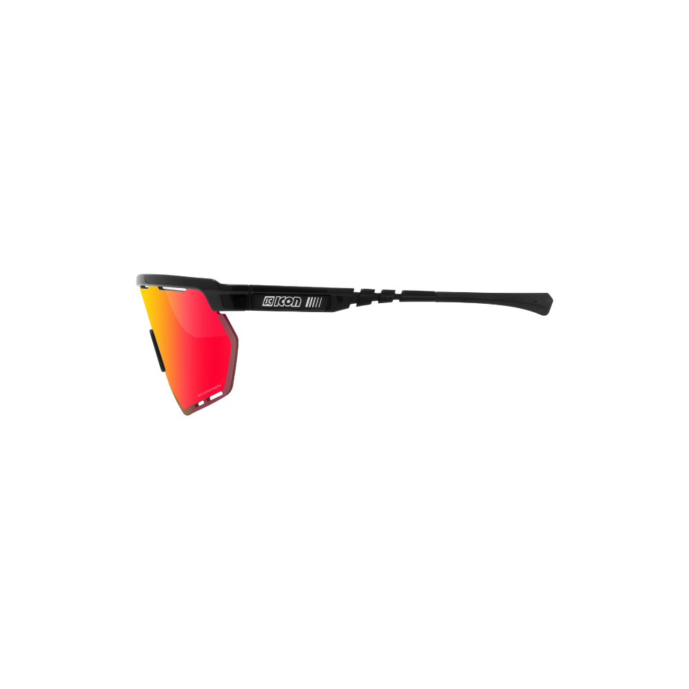 Scicon Aerowing - Anteojos deportivos de ciclismo Marco Negro Multimirror + Rain Clear Lenses