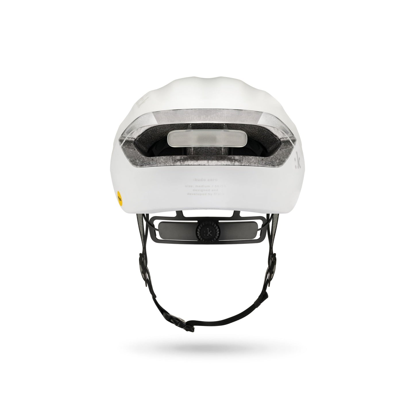 Fizik Kudo - Casco de ciclismo de ruta con Luz roja incluida (Blanco)