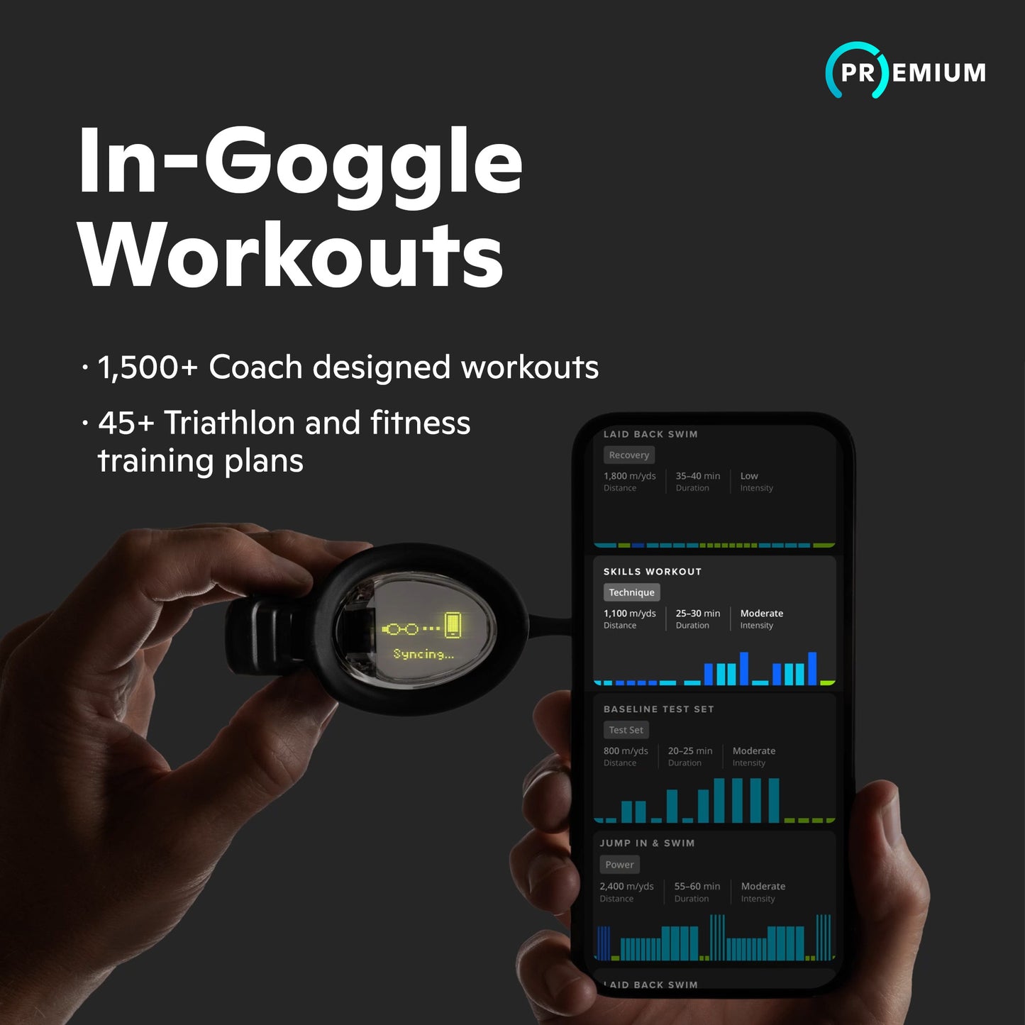 Lentes de Natación inteligentes Form Smart Swim gen 1. Data en lente