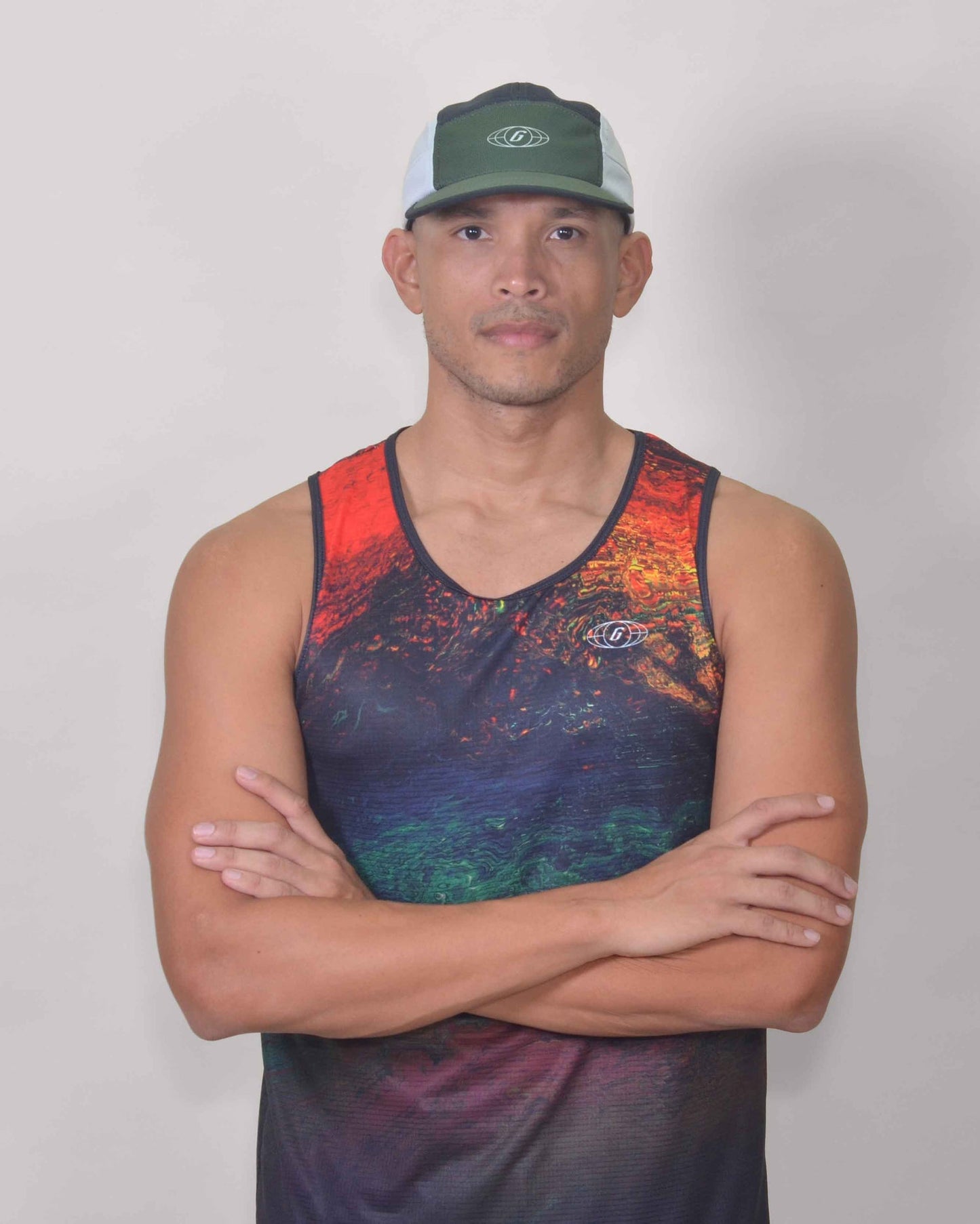 Polera Running Space Gavia - Camiseta de correr sin mangas. Hombre