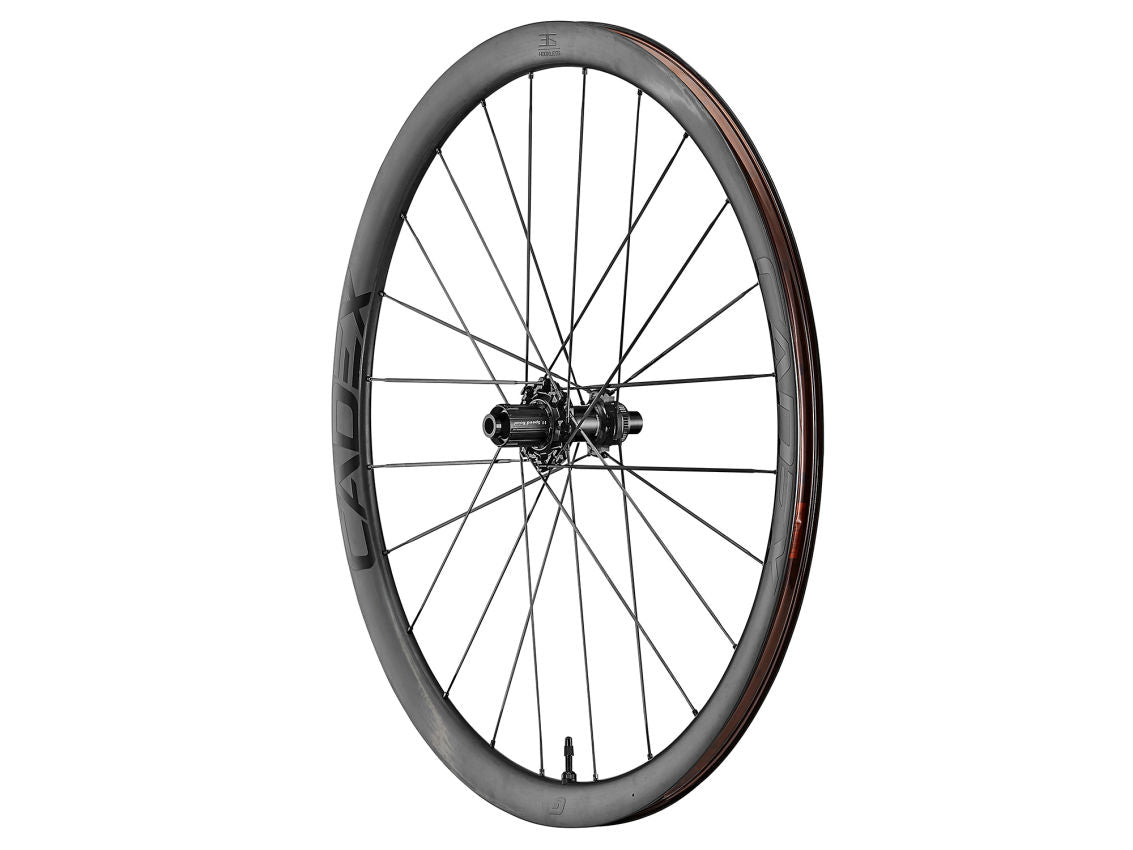 Rueda de ruta de carbono perfil 36 Cadex - Tubeless - Disco - Trasera