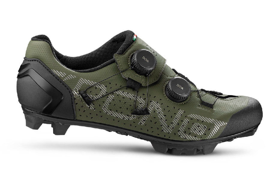 Crono CX-1 - Zapato de ciclismo MTB XC o Gravel (Colores Rojo, Negro, Verde)