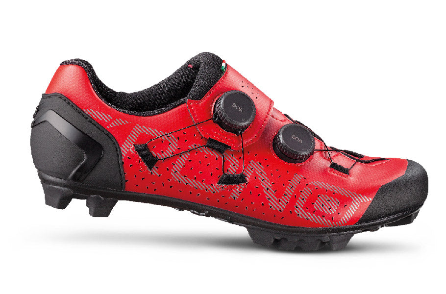 Crono CX-1 - Zapato de ciclismo MTB XC o Gravel (Colores Rojo, Negro, Verde)