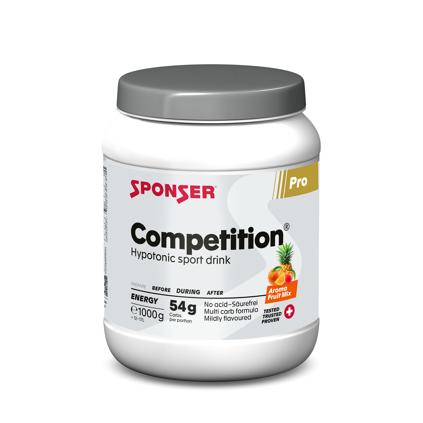 Sponser Competition - Bebida deportiva Hipotónica hidratante en tarro (1.000 grs)