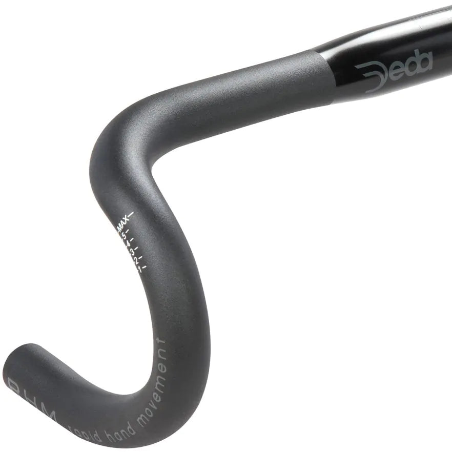 Deda ZERO100 RHM - Manubrio de ciclismo Ruta Aluminio. Manillar 42 cm Black on Black