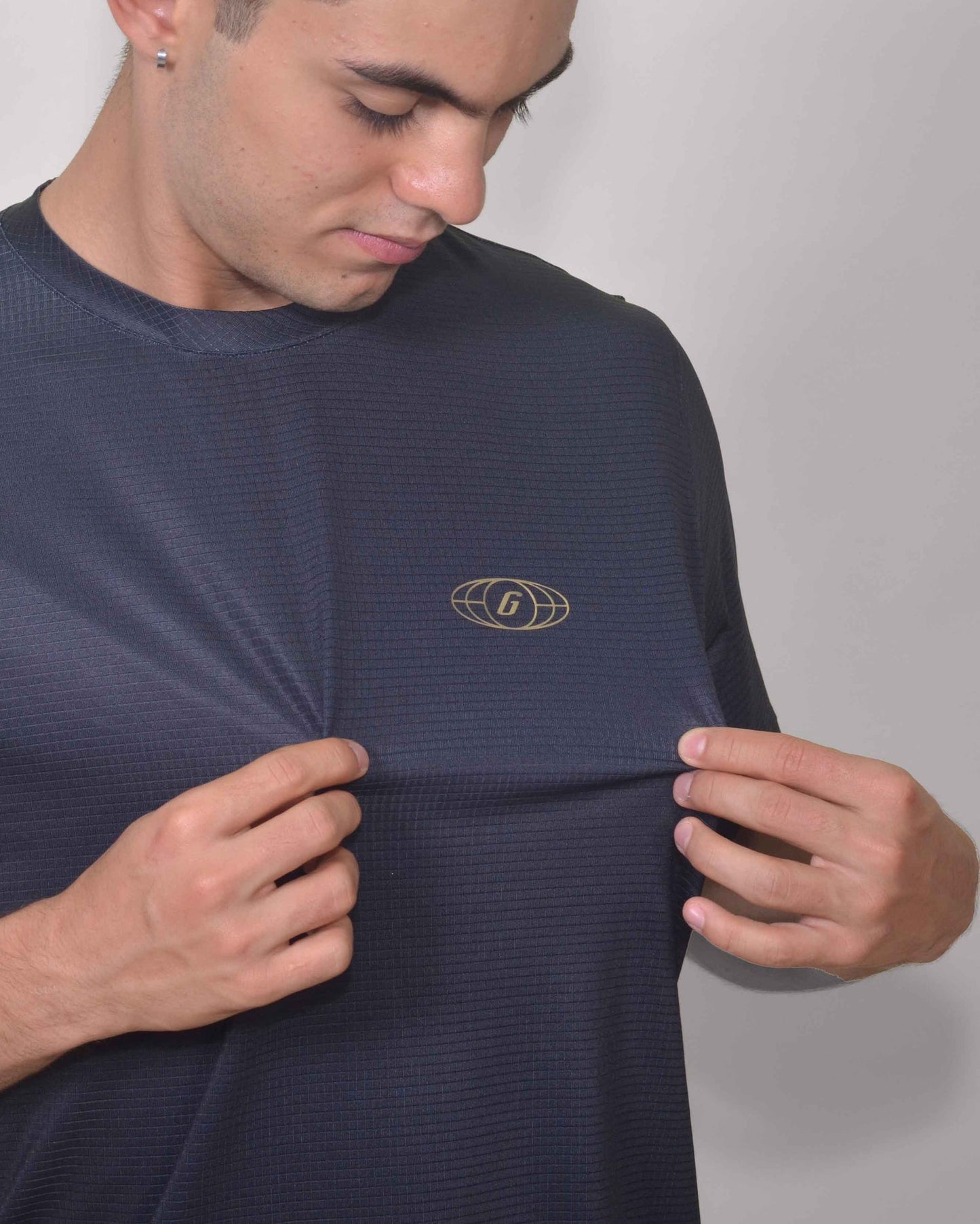Gavia Tiniebla - Polera de Running Manga corta Hombre (Negro)