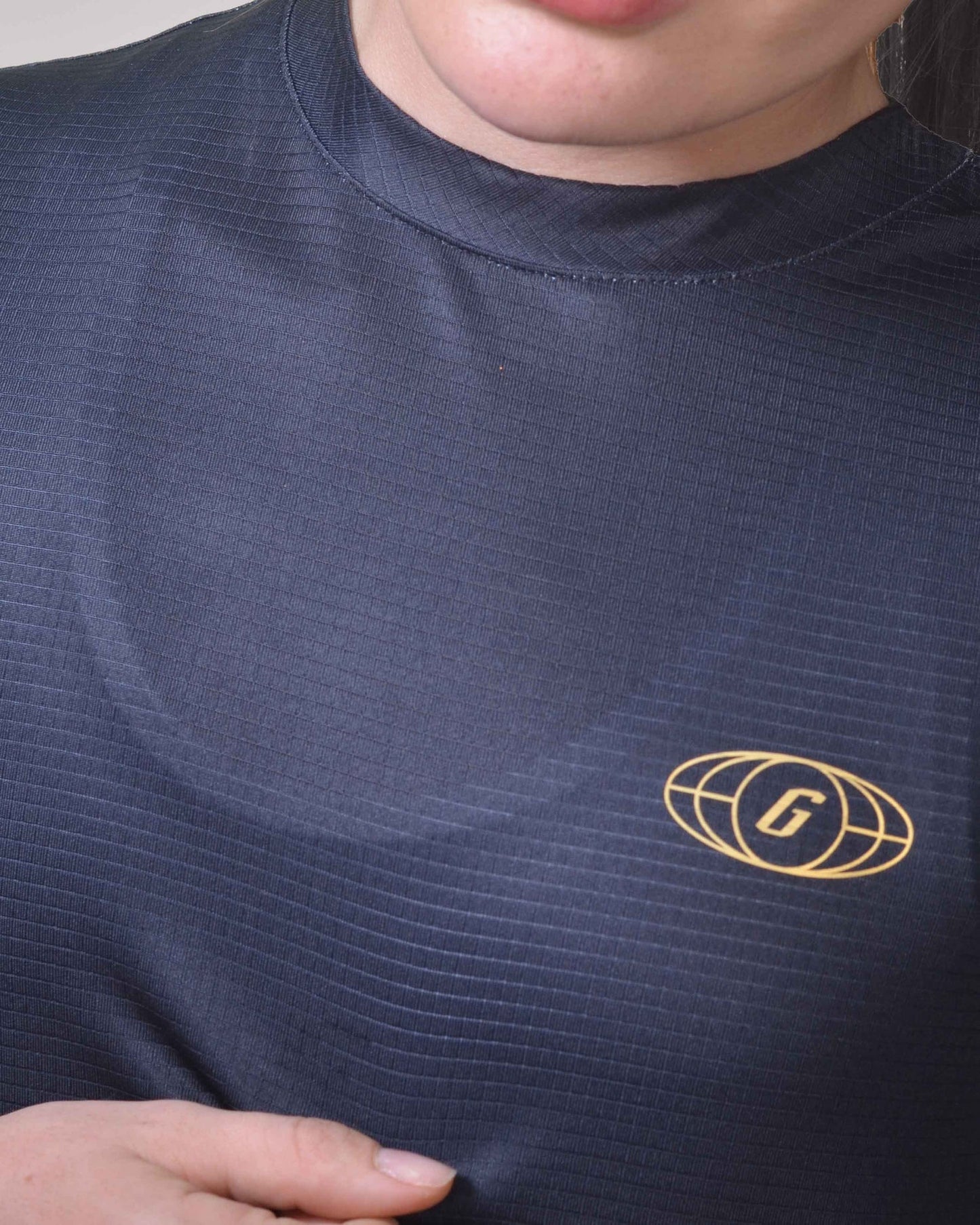 Polera Running Gavia - Camiseta de correr sin mangas. Mujer (Negro Tiniebla)
