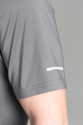 Ultimate Polera Raglan Sport - Polera deportiva manga corta de Hombre (Gris Silver)