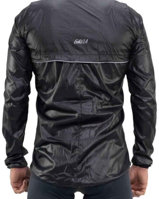 Gavia Chaqueta Cortaviento de ciclismo hombre Negro