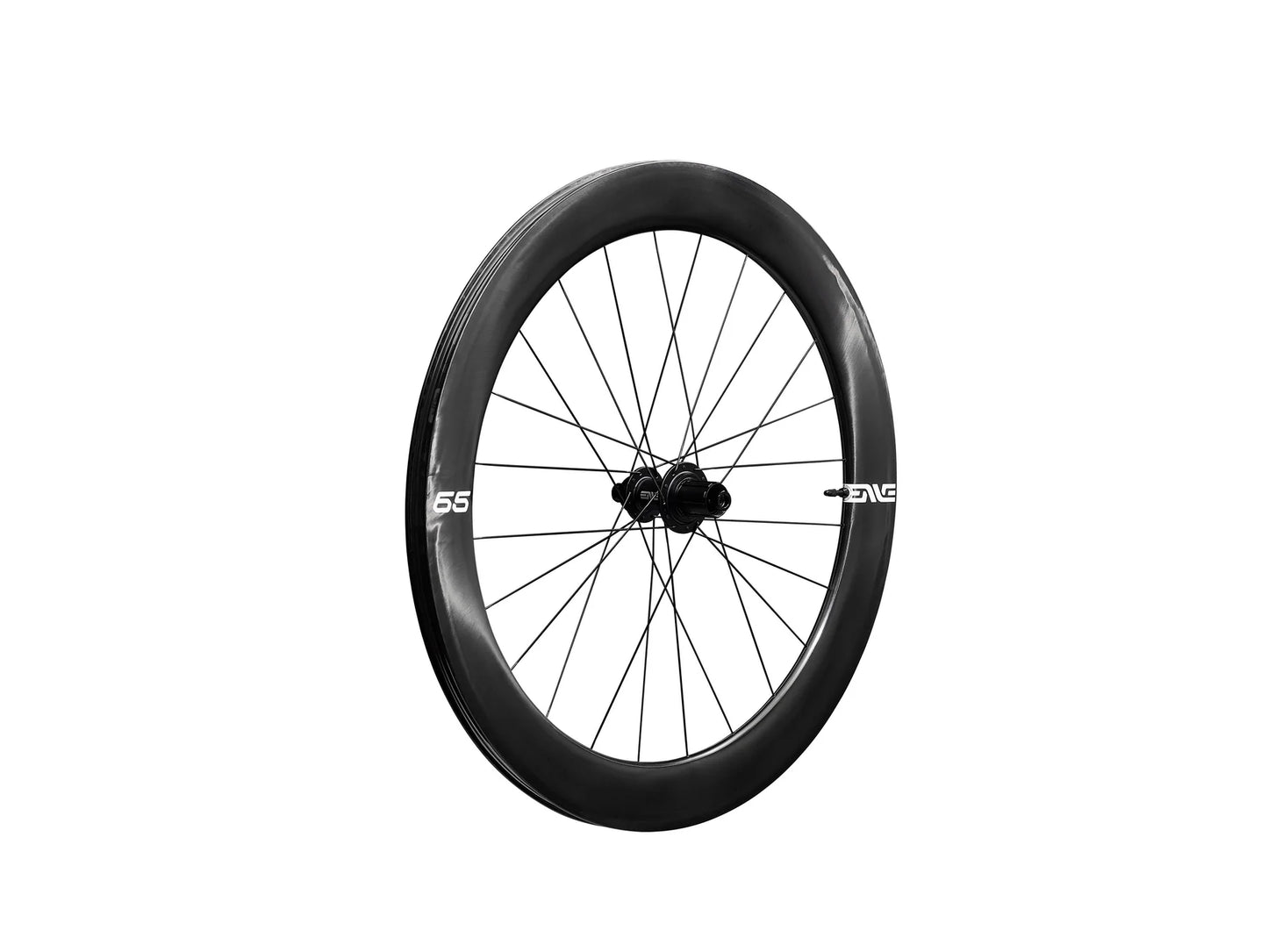 Enve FND 65mm, INDR JB CL - Rueda Delantera de carbono perfil 65. Ciclismo Ruta Freno Disco CL 12x100