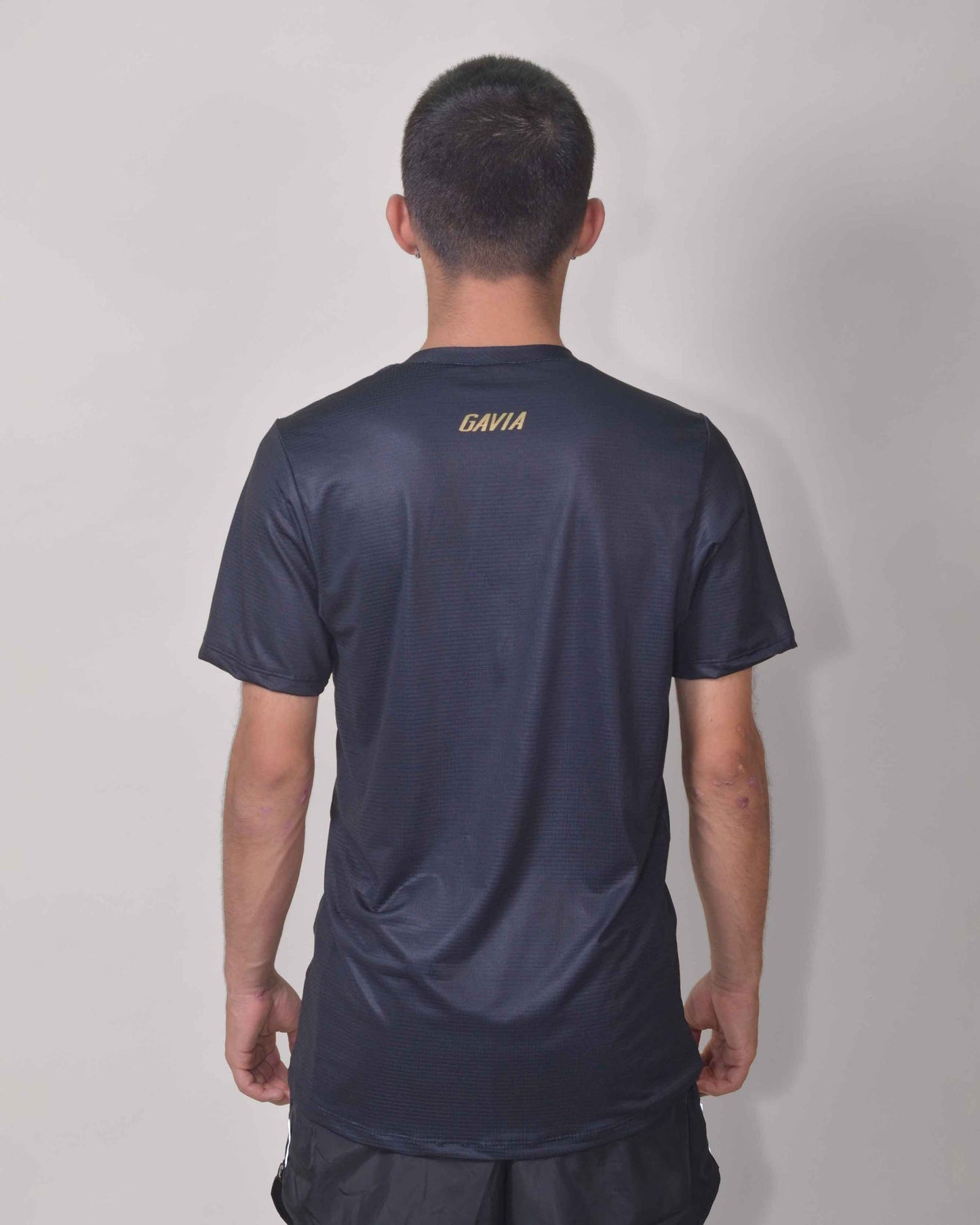 Gavia Tiniebla - Polera de Running Manga corta Hombre (Negro)