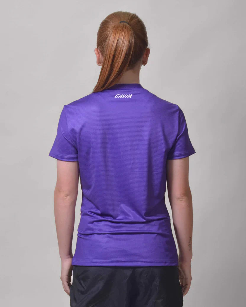 Gavia Shirt - Polera de Running Manga corta mujer (Mora)