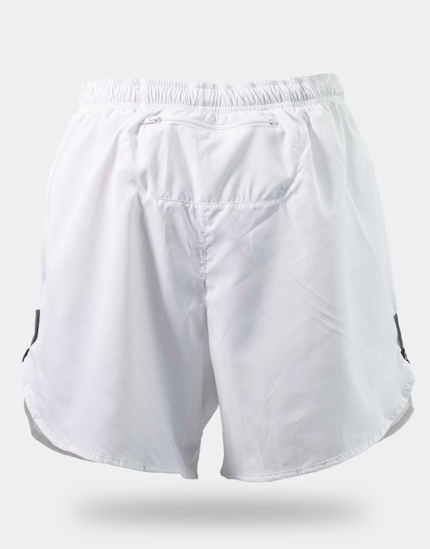 Gavia Pantalon - Short de Running Con Bolsillo y calza Blanco