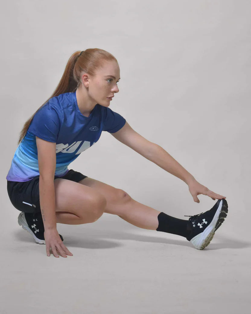 Polera Running Celeste Mujer