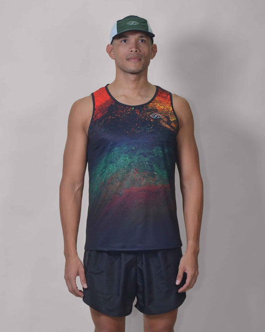 Polera Running Space Gavia - Camiseta de correr sin mangas. Hombre