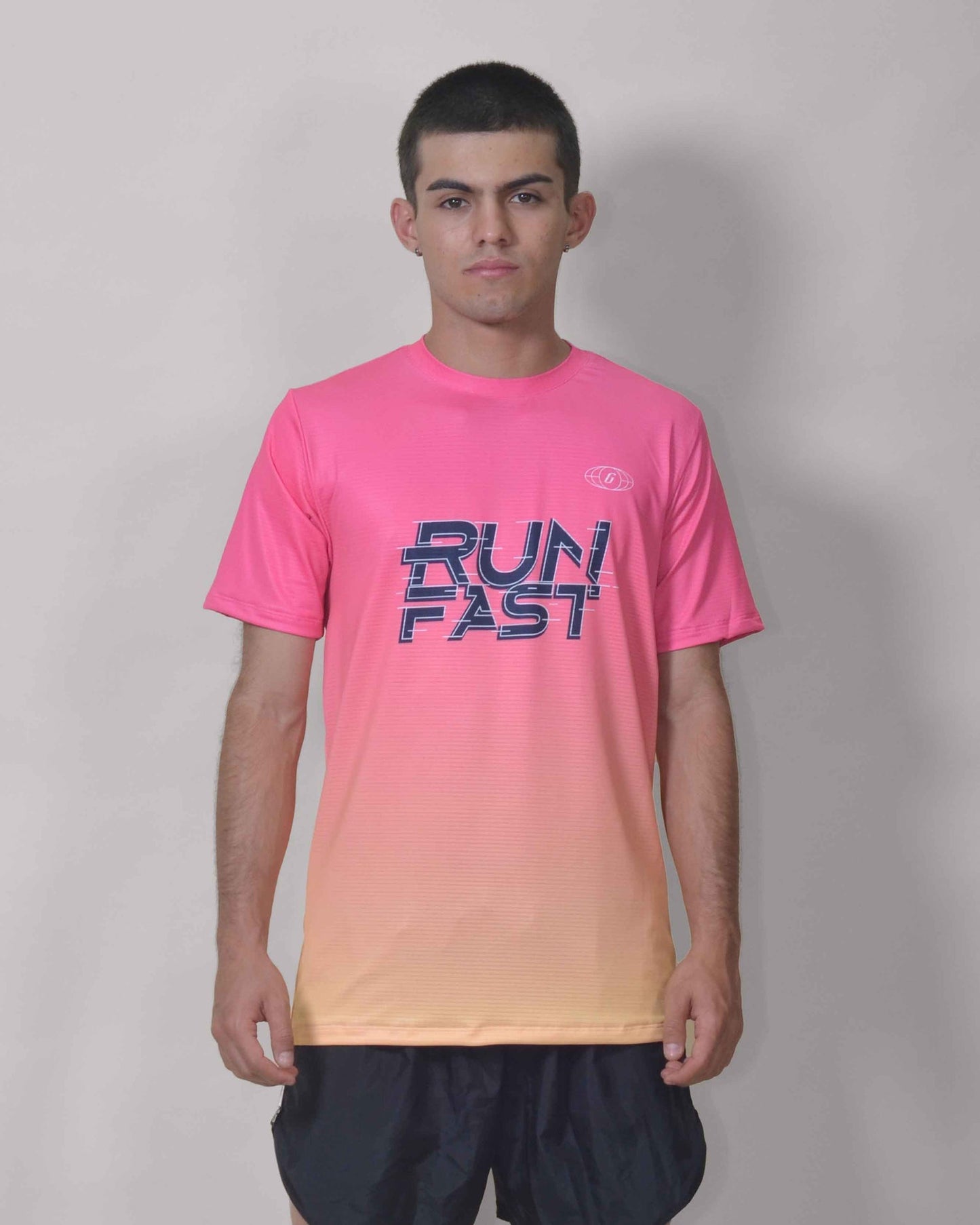 Gavia Run Fast - Polera de Running Manga corta Hombre (Rosado)