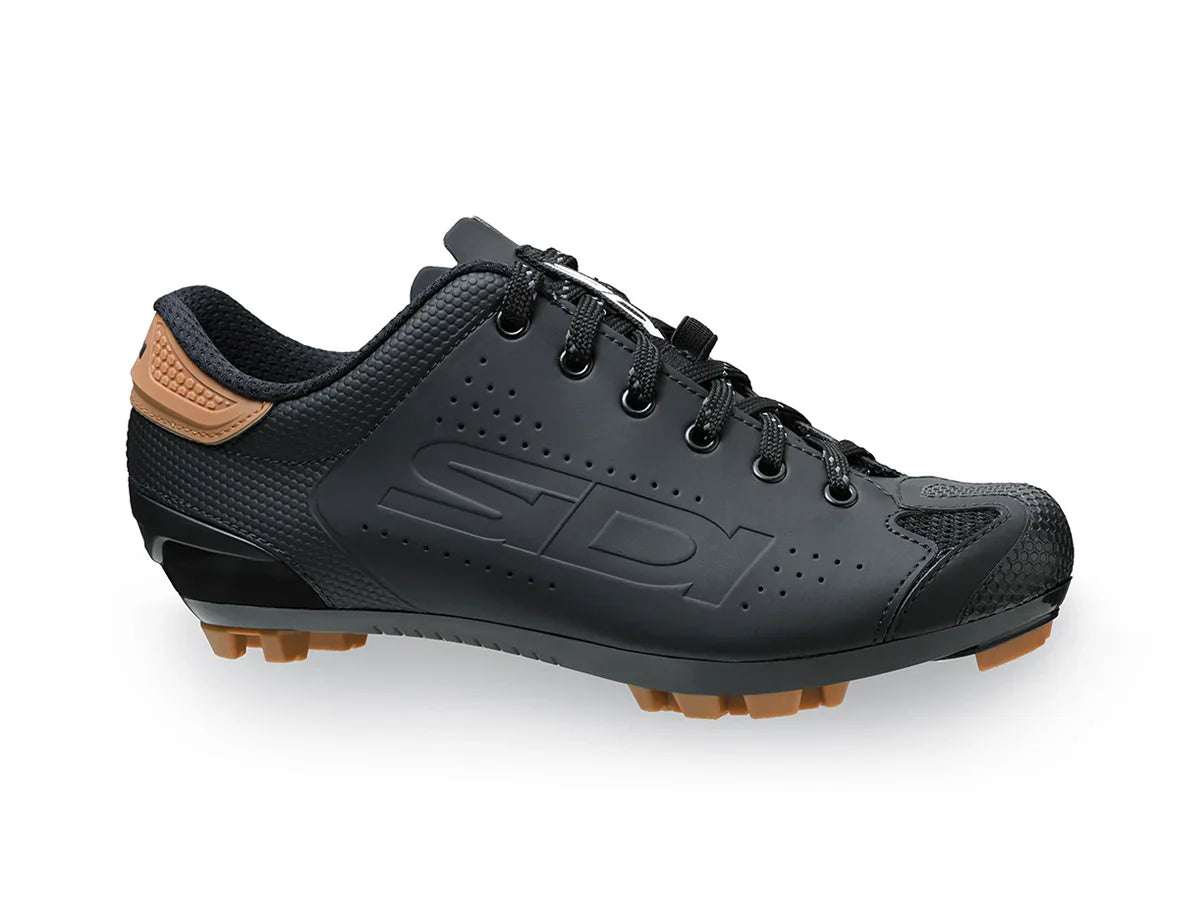 Sidi Dust ShoeLace - Zapato de ciclismo Gravel MTB con Cordones Negro