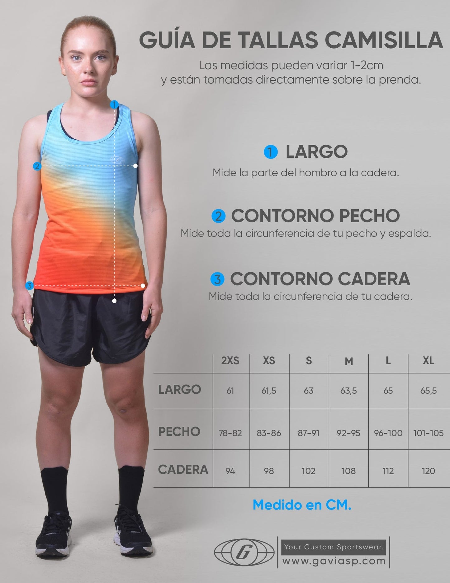 Polera Running Gavia Skipe - Camiseta de correr sin mangas. Mujer (Blanco)