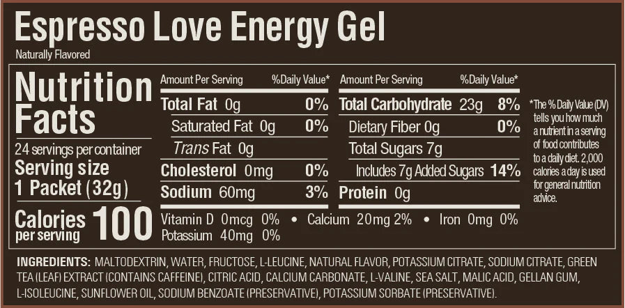 Gel GU Energy Original 32g - Energía en sabores Con Cafeína (6 sabores)