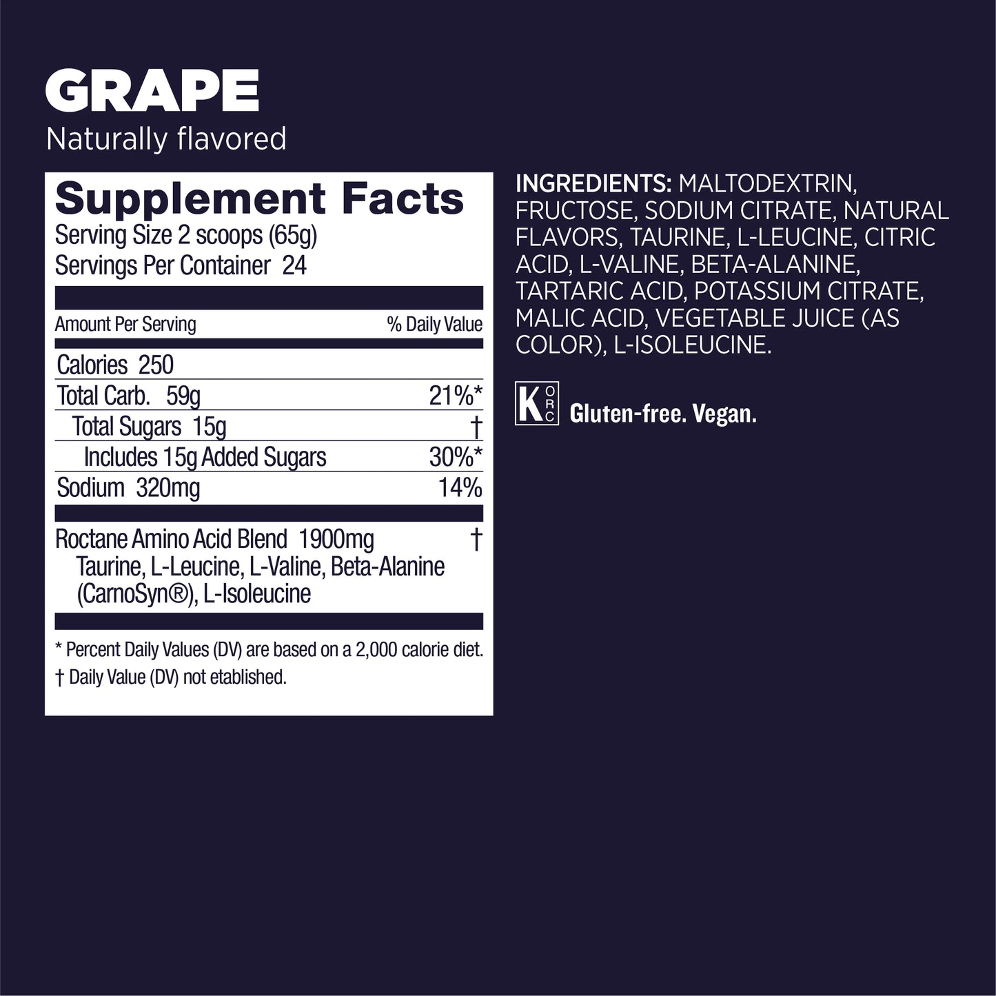 Bebida deportiva GU Roctane Energy Drink Mix | Carbo Tarro 1.560g (2 Sabores)