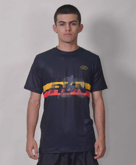 Gavia Black Run - Polera de Running Manga corta Hombre  (Negra)