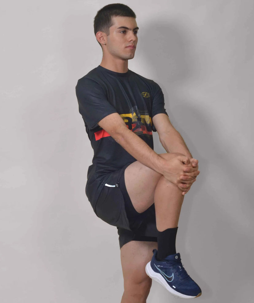 Gavia Black Run - Polera de Running Manga corta Hombre (Negra)